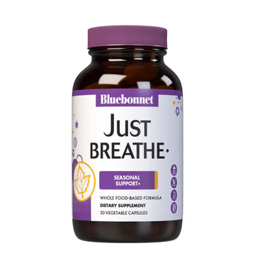 Bluebonnet Nutrition JustBreathe, Seasonal Support*, Non-GMO, Kosher Certified, Gluten-Free, Soy-Free, Dairy-Free, 30 Vegetable Capsules, 15 Servings BlueBonnet buy supplements canada