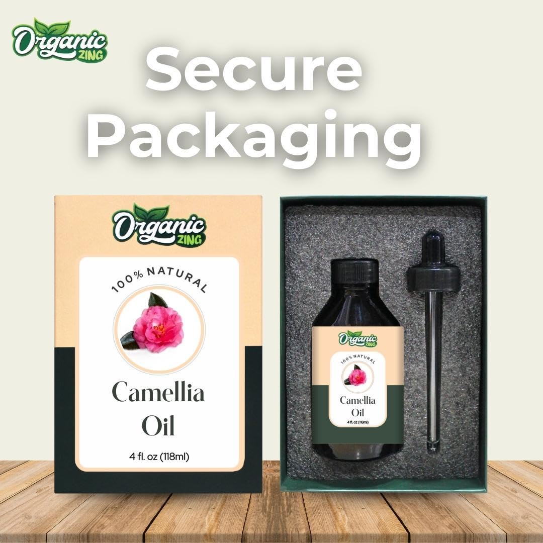 Organic Zing Camellia (Camellia Japonica) Oil | Pure & Natural Carrier Oil for Skincare, Hair Care & Massage ORGANIC ZING buy supplements canada
