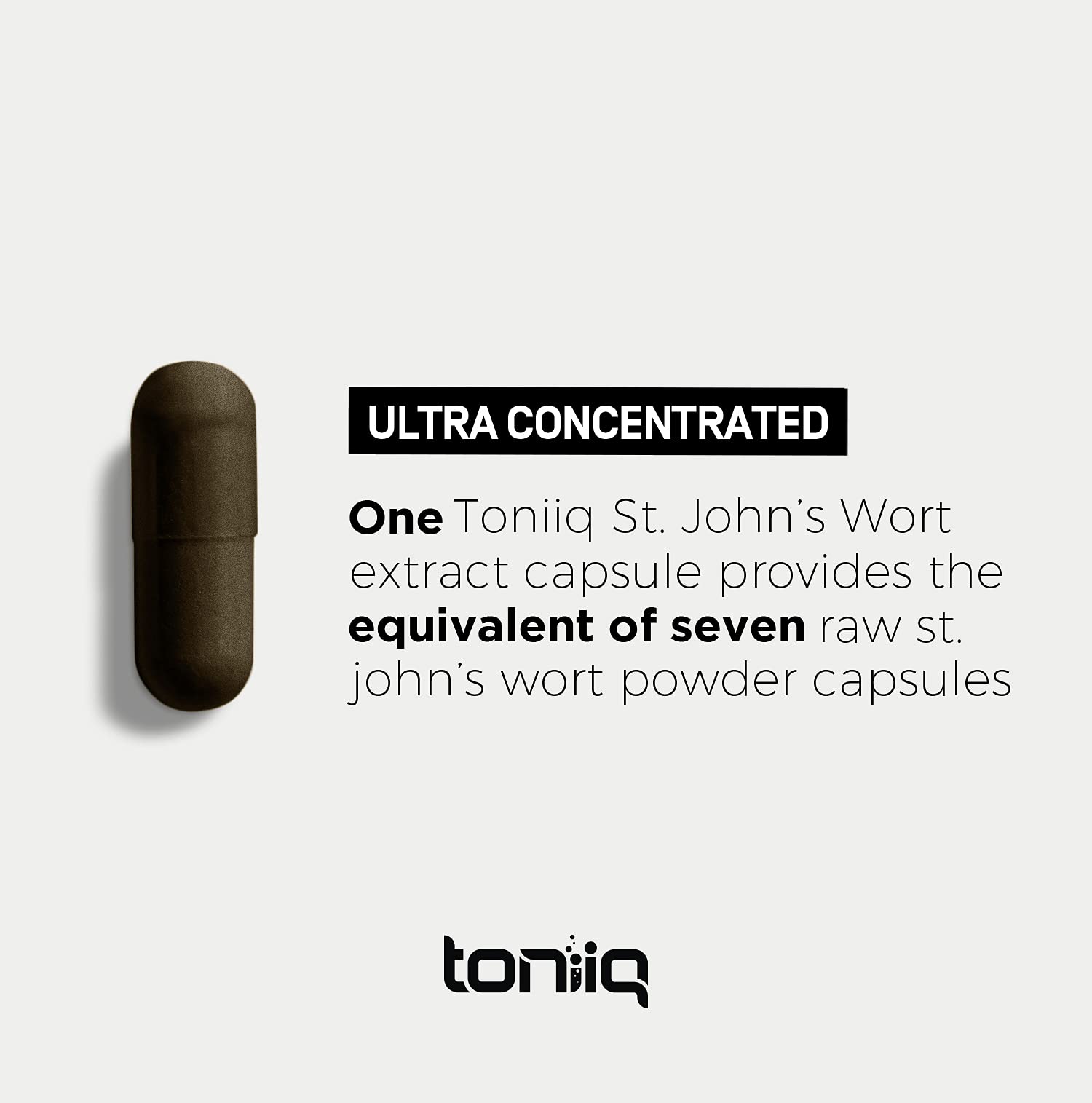 1,000mg Ultra High Strength St. John's Wort Capsules (Non-GMO) - 7X Concentrated Toniiq buy supplements canada