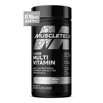MuscleTech Platinum Multivitamins for Men & Women - Multi-Vitamin Supplement for Immune Support - 18 Vitamins & Minerals, Vitamin A C D E B6 B12 MuscleTech buy supplements canada