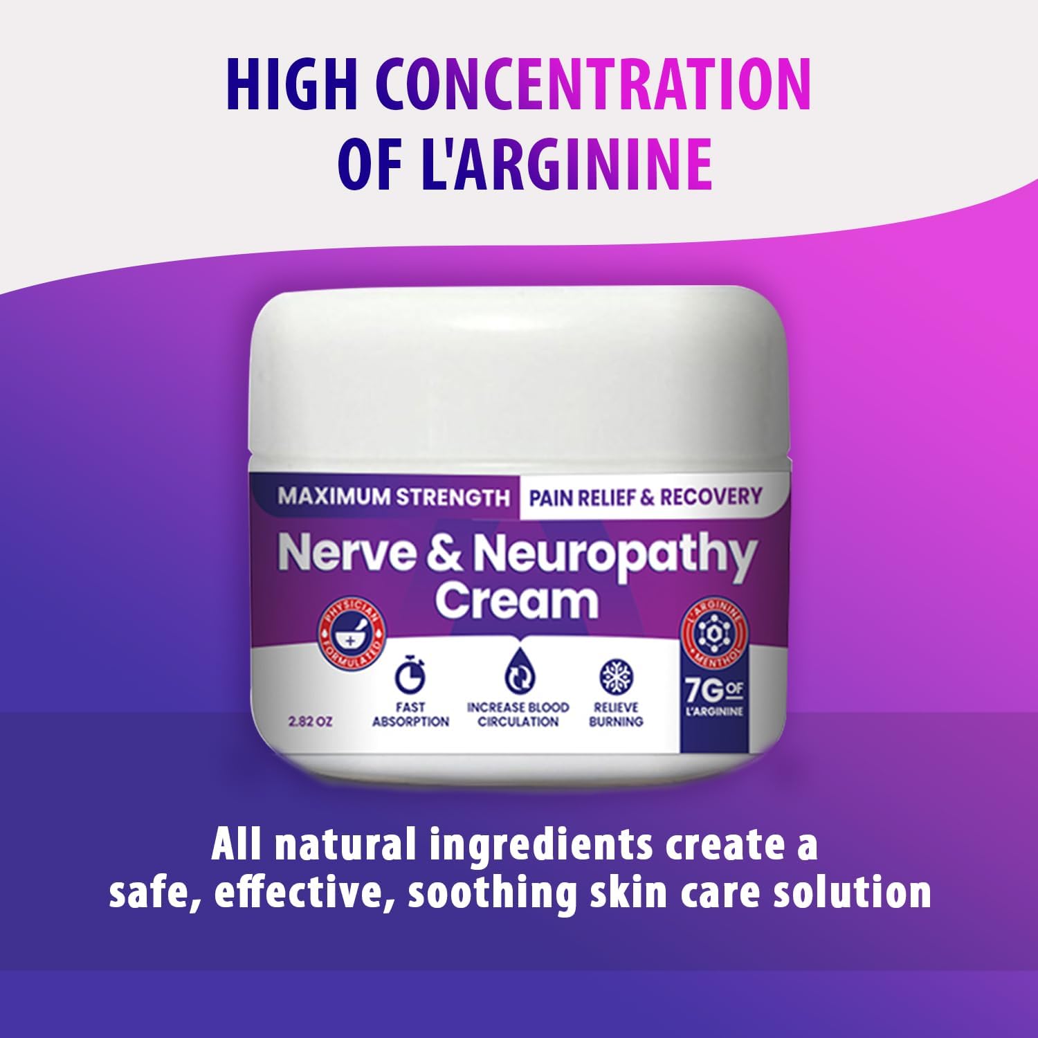 Nerve and Neuropathy Cream – Plant Powered Relief for Foot, Hands, Legs, Toes Includes 7grams of L’Arginine; Vitamin B6, Arnica, Aloe -2.82oz M PAIN MANAGEMENT TECHNOLOGIES buy supplements canada