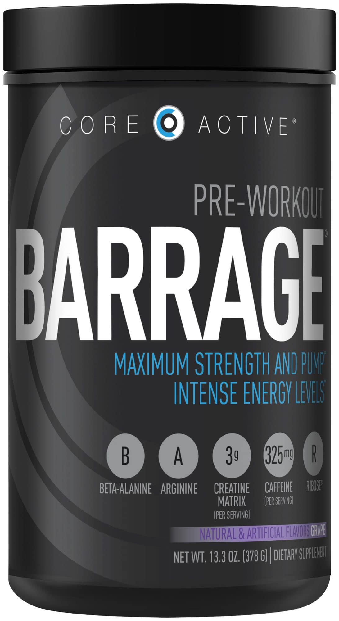(CORE)ACTIVE Barrage Pre Workout Powder - Preworkout for Women & Men, Creatine (CORE)ACTIVE buy supplements canada
