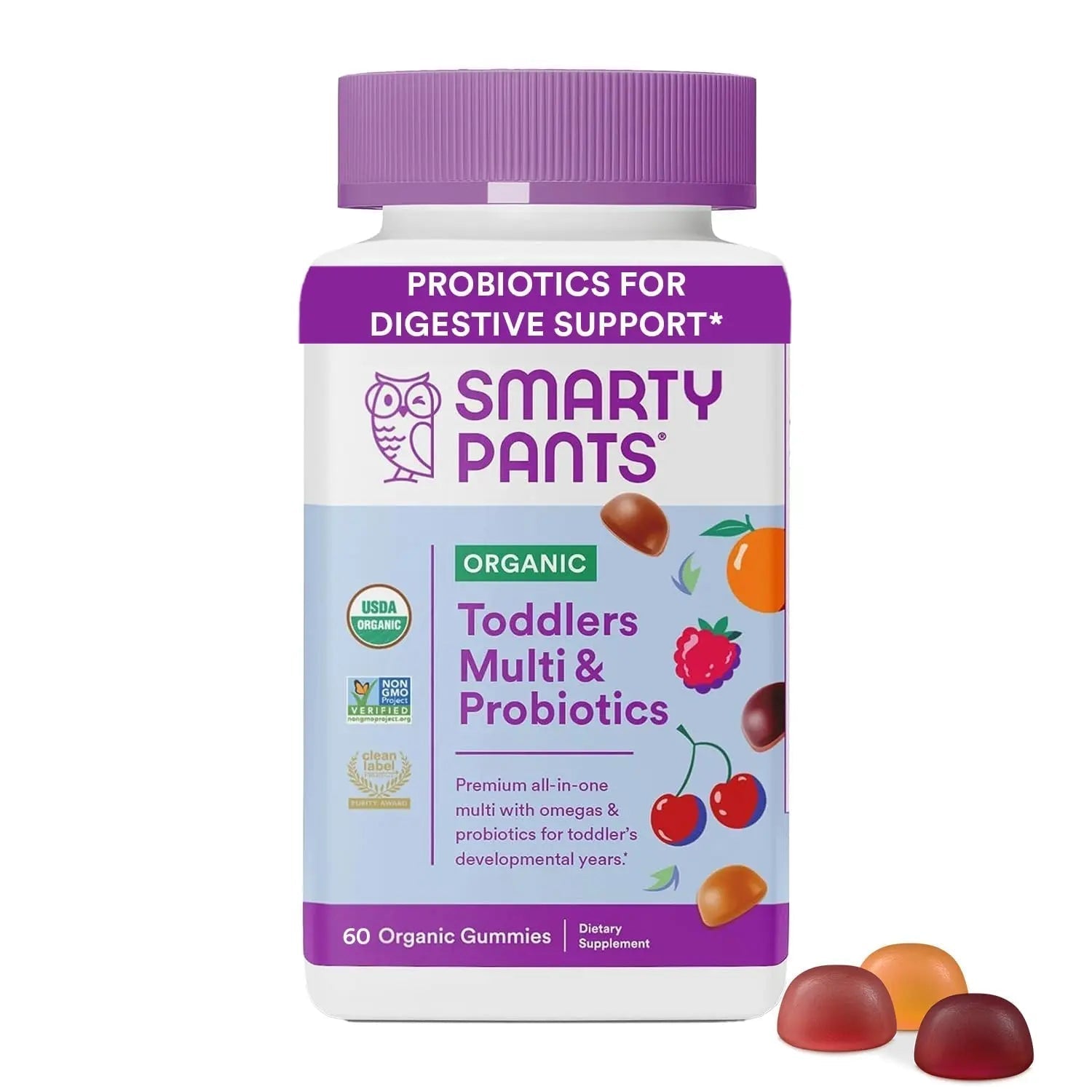 SmartyPants Organic Toddler Multivitamin Gummies & So Cozy Leave in Conditioner for Kids' Curly Hair, 60 Count SmartyPants buy supplements canada