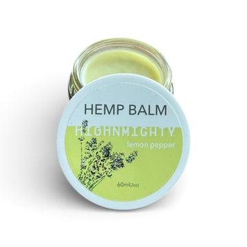 Highnmighty Maximum Strength Lemon Pepper Hemp Balm Salve | Daytime Relief, Relaxing, Natural, Fast-Acting Topical Cream for Muscle Joint Back Knee Shoulder Neck Elbow Hand Foot Relief, 60ml (2oz) Highnmighty buy supplements canada