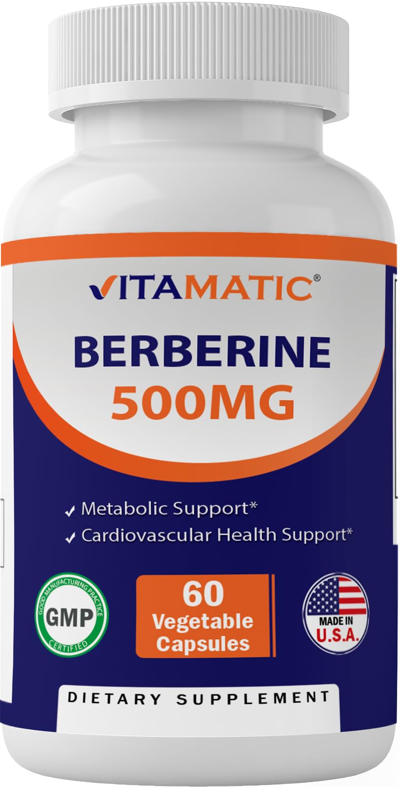 Vitamatic Berberine Supplement 500mg - 60 Vegetable Capsules - Made in The USA Vitamatic buy supplements canada