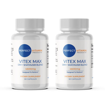 Perfect Vitamin Products Vitex Max DIM + Shatavari – Hormone Balance & Menopause Support for Women – Vegan Blend with Adaptogens for Mood, Cycle & Stress Relief – 4600mg (2-Pack) Perfect Vitamin Products buy supplements canada