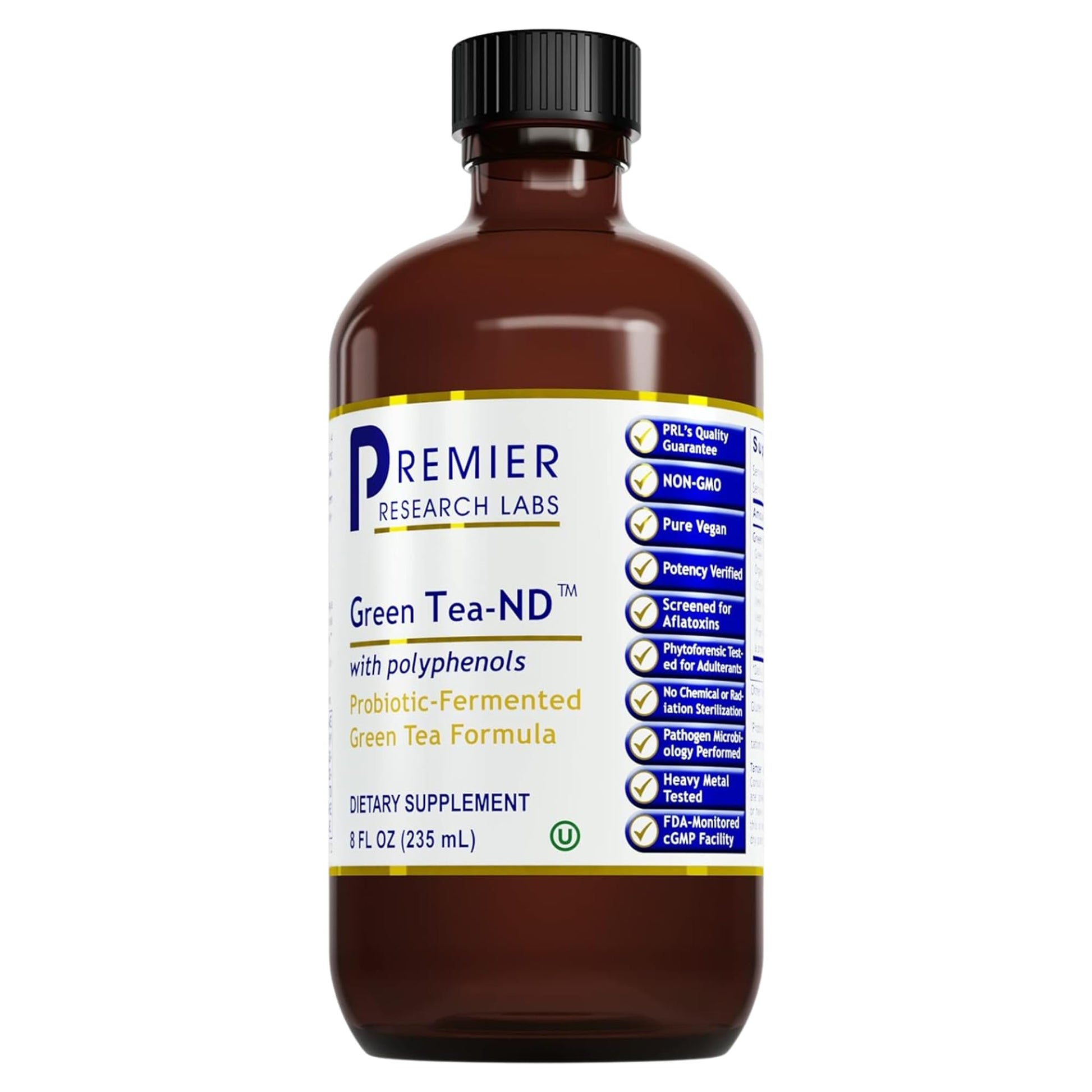 Premier Research Labs Green Tea-ND - Probiotic Fermented Green Tea Extract Supplement with ECGC, Camellia Sinensis Liquid, Supplement Drops for Adults, Vegan Friendly - 8 Fl Oz Bottle Premier Research Labs buy supplements canada