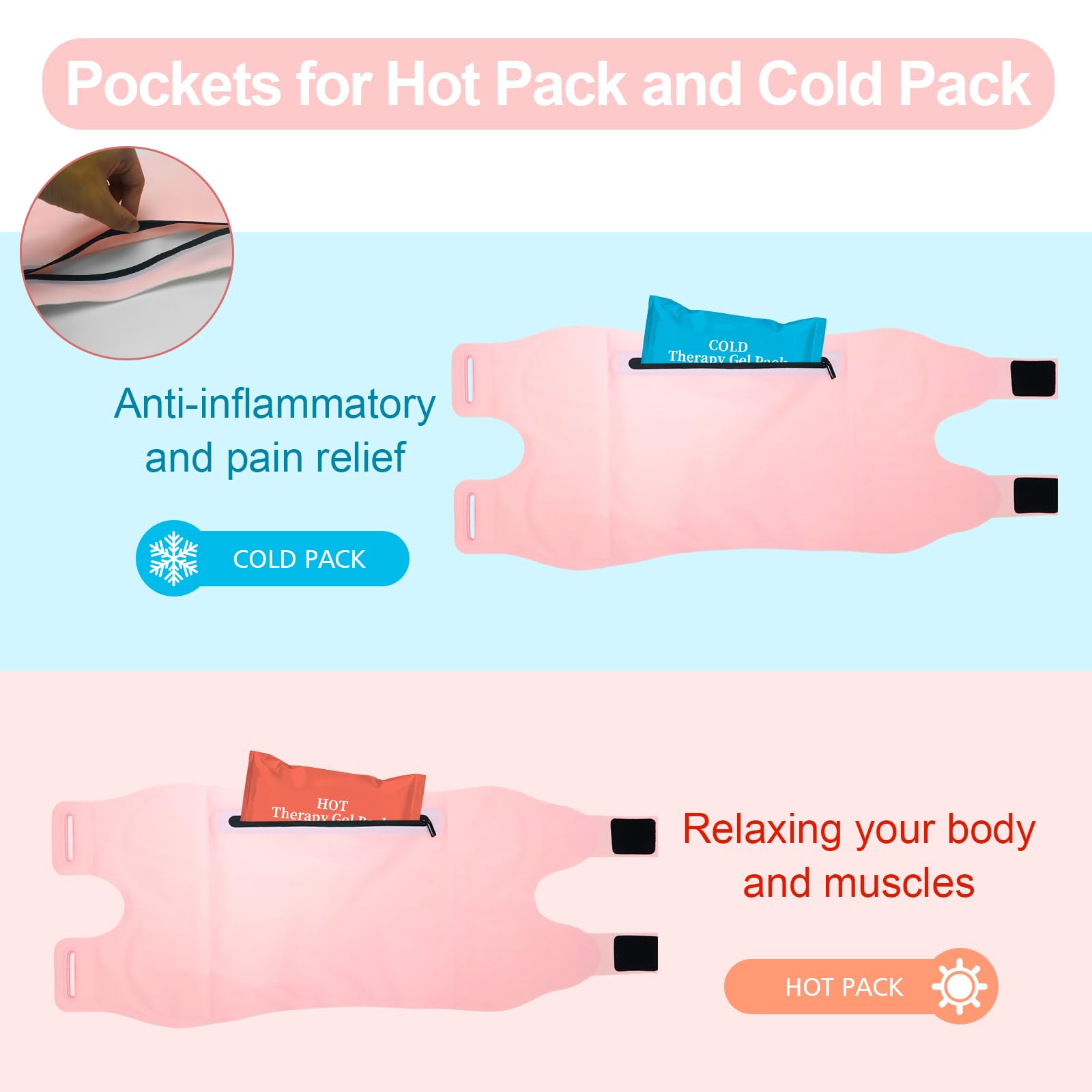 YEEYAA 2 Pcs Castor Oil Pack, Castor Oil Pack Wrap Plus Size for Waist and Neck YEEYAA buy supplements canada