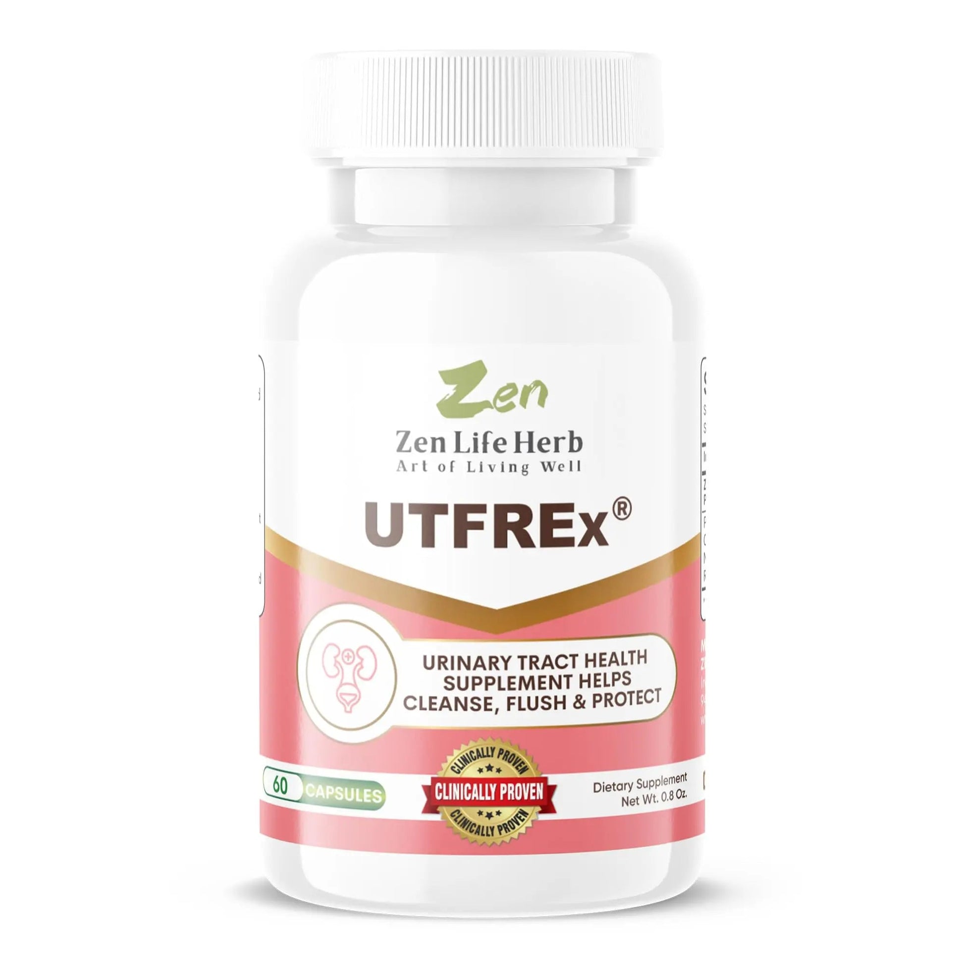 ZEN LIFE HERB UTFREx – Fast Acting - Promotes Urinary Tract Health Supports Healthy Immune and Urinary System, No Vitamins, Minerals, Prebiotics, Sugar, Plant-Based Supplement (60 Capsules) ZEN LIFE HERB buy supplements canada
