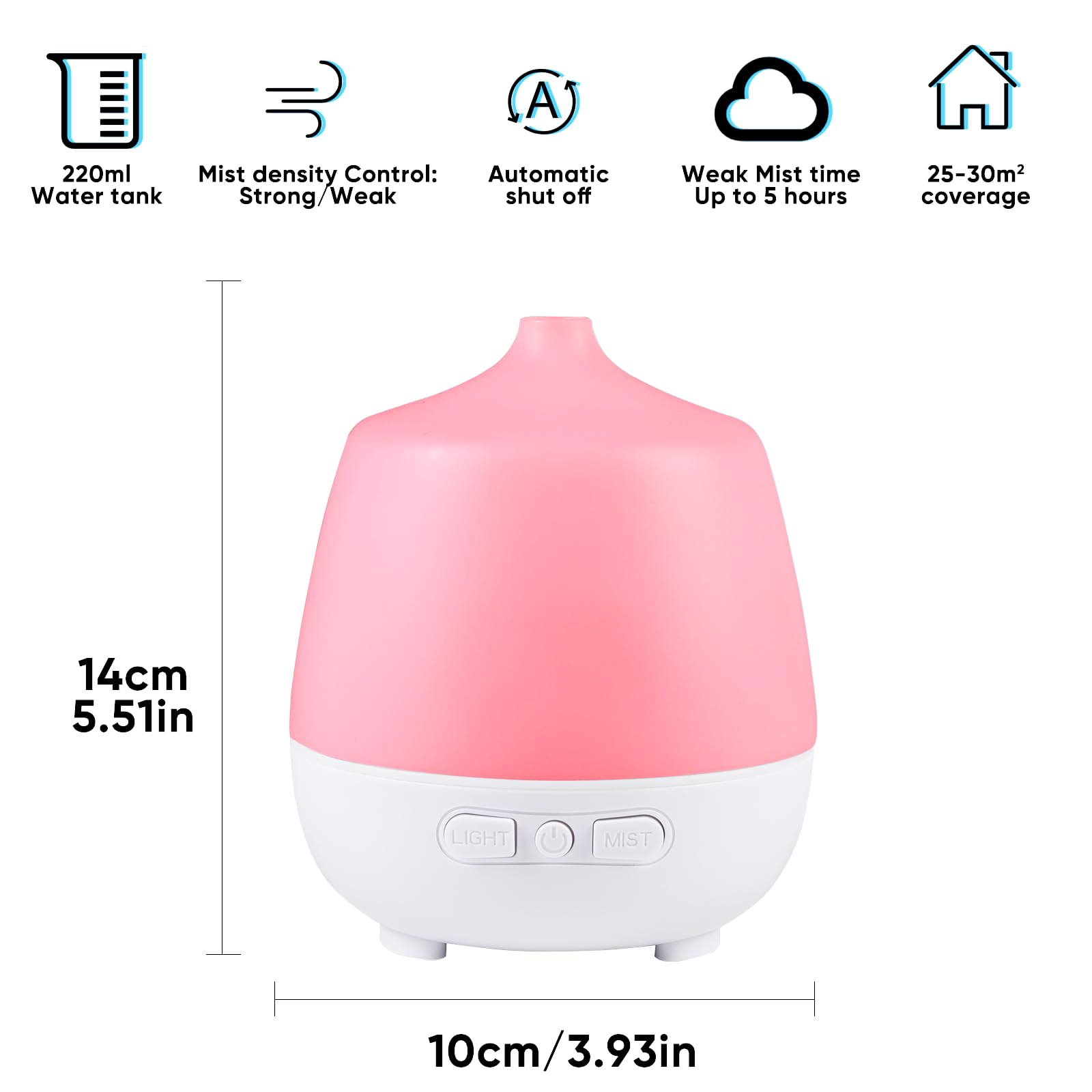 HAPPTWS 220Ml Essential Oil Diffuser - Diffusers for Essential Oils Aromatherapy Diffuser HAPPTWS buy supplements canada