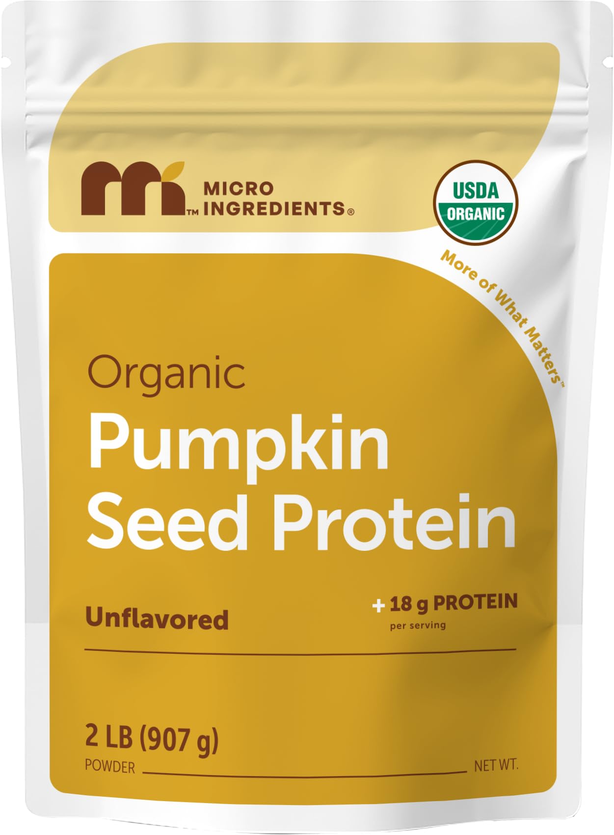 Micro Ingredients Organic Pumpkin Seed Protein Powder, 2lb | Raw Plant-Based Protein | Single-Ingredient Powder | Smooth Texture & Versatile Use | Non-GMO, Soy Free Micro Ingredients buy supplements canada