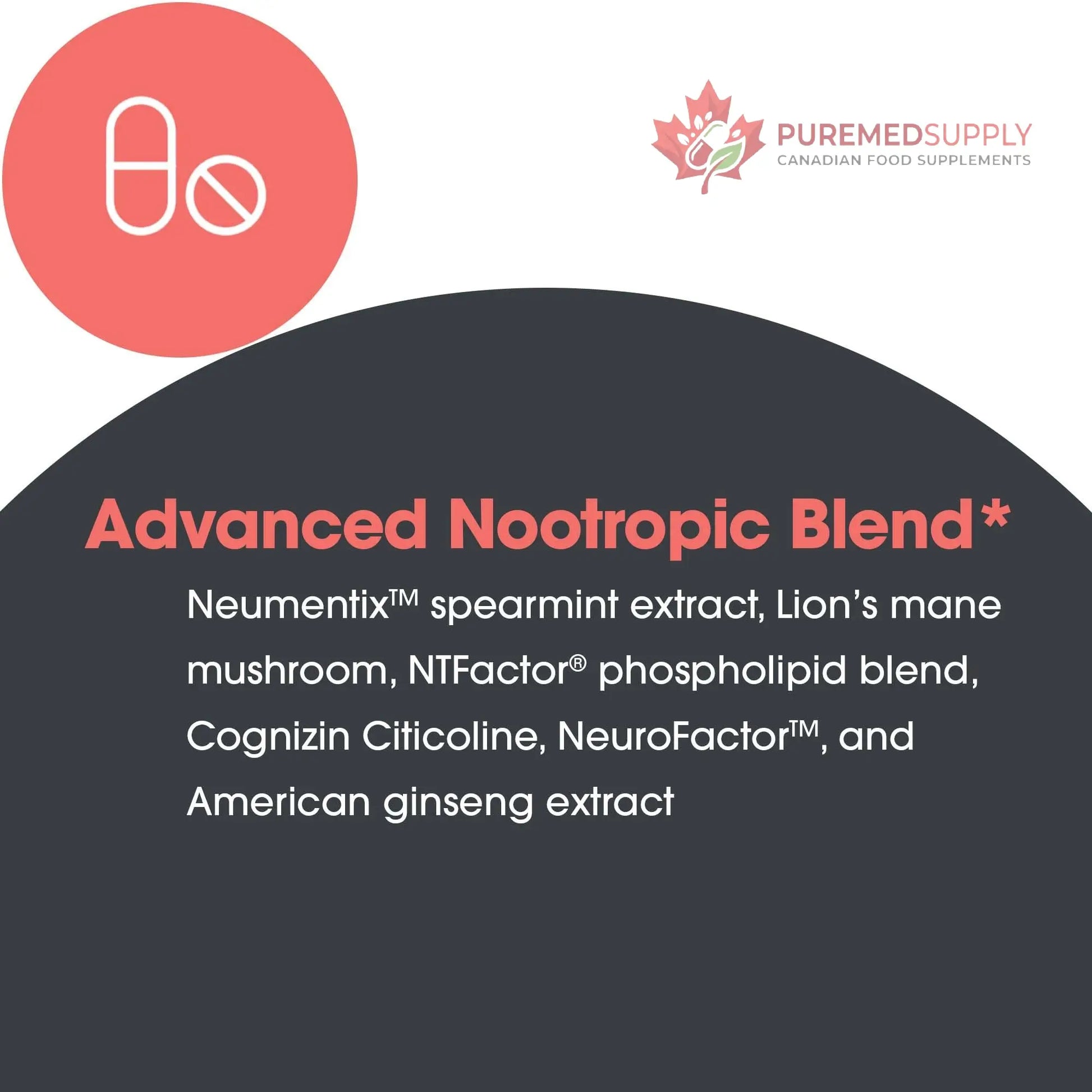 Allergy Research Group Advanced NeuroPlus - Nootropic Formula with Spearmint Extract, Lions Mane & Citicoline - Supports Working Memory Focus & Cognitive Function - 30 Servings - 90 Tablets Allergy Research Group buy supplements canada