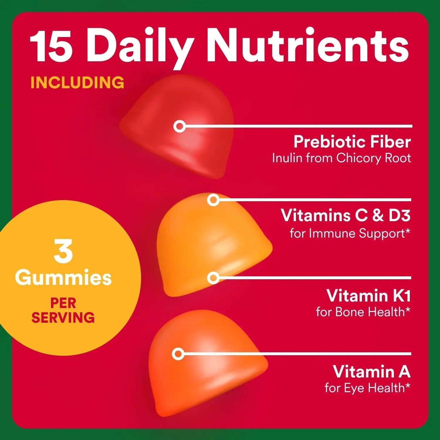 SmartyPants Fiber Supplement & Multivitamin for Men & Women - Improved Formula: Prebiotic Fiber Gummies with Omega 3 (DHA/EPA), Vitamin D3, C, Vitamin B12, B6, A, K & Zinc, 90 Count (30 Day Supply) SmartyPants buy supplements canada