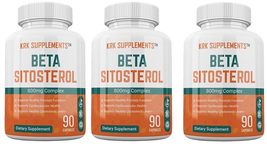 KRK SUPPLEMENTS Bundle Combo for 3 Total Bottles of Beta Sitosterol 800mg KRK SUPPLEMENTS buy supplements canada