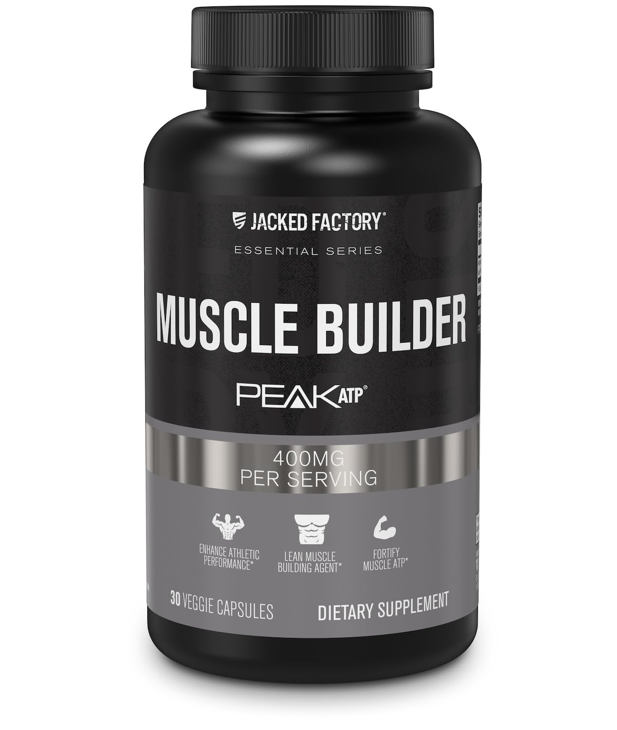 Jacked Factory Essentials Muscle Builder - ATP Muscle Builder for Men with Peak ATP to Support Muscle Gain, Enhance Athletic Performance, & Increase Strength - 30 Capsules Jacked Factory buy supplements canada