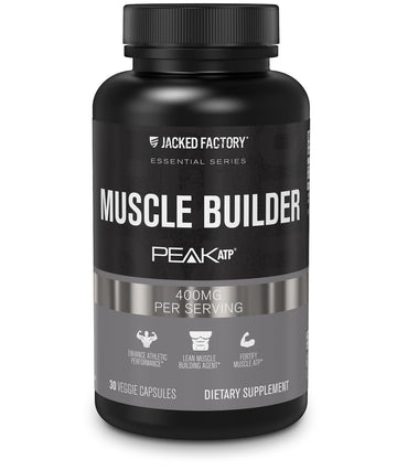 Jacked Factory Essentials Muscle Builder - ATP Muscle Builder for Men with Peak ATP to Support Muscle Gain, Enhance Athletic Performance, & Increase Strength - 30 Capsules Jacked Factory buy supplements canada