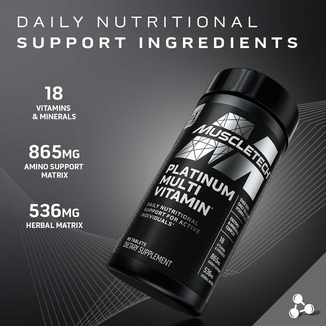 Muscletech Multivitamin for Men & Women Platinum Multivitamin | Vitamin C for Immune MuscleTech buy supplements canada