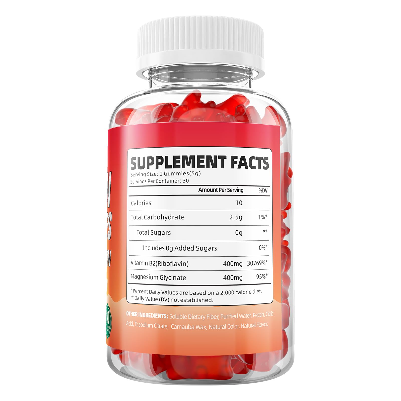 GrnLife 2 Pack Vitamin B2 Gummies, Riboflavin 400mg with Magnesium for Kids & Adults, Migraine Relief & Energy Support GrnLife buy supplements canada
