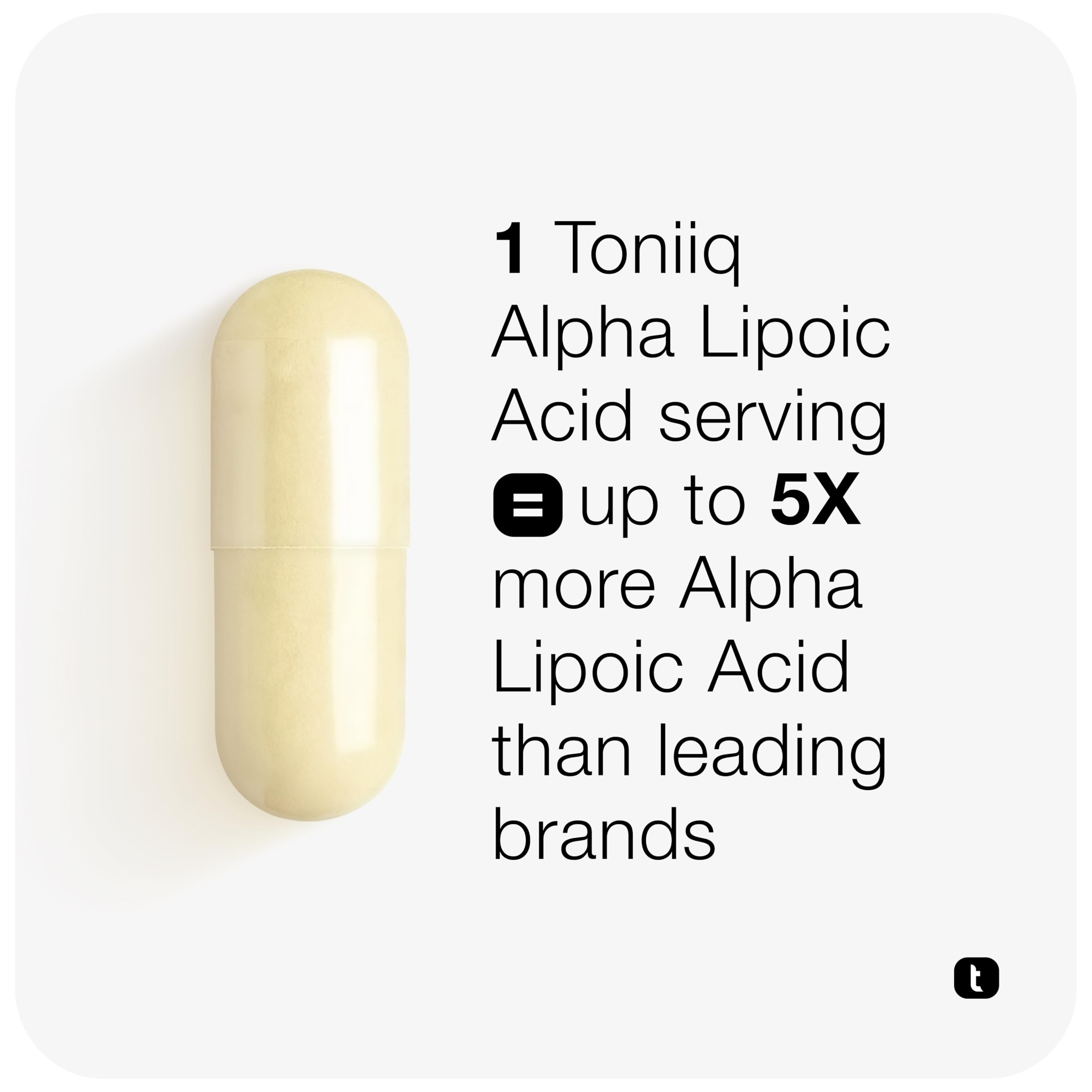 Toniiq 1000mg Ultra High Strength Alpha Lipoic Acid Capsules - Highly Purified 99%+ USP Standard - 120 Capsules ALA Supplement Toniiq buy supplements canada