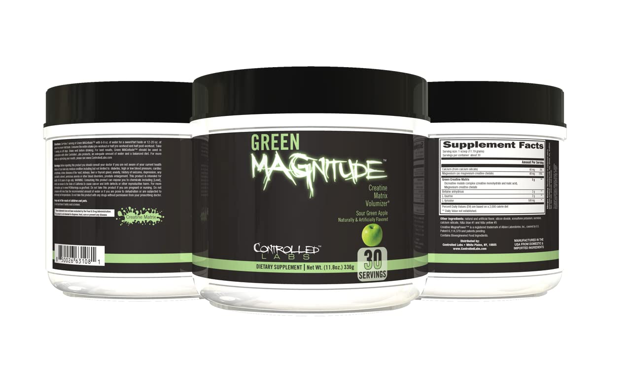 CONTROLLED LABS Green Magnitude Supplement, Synergistic Creatine Formula Powder CONTROLLED LABS buy supplements canada