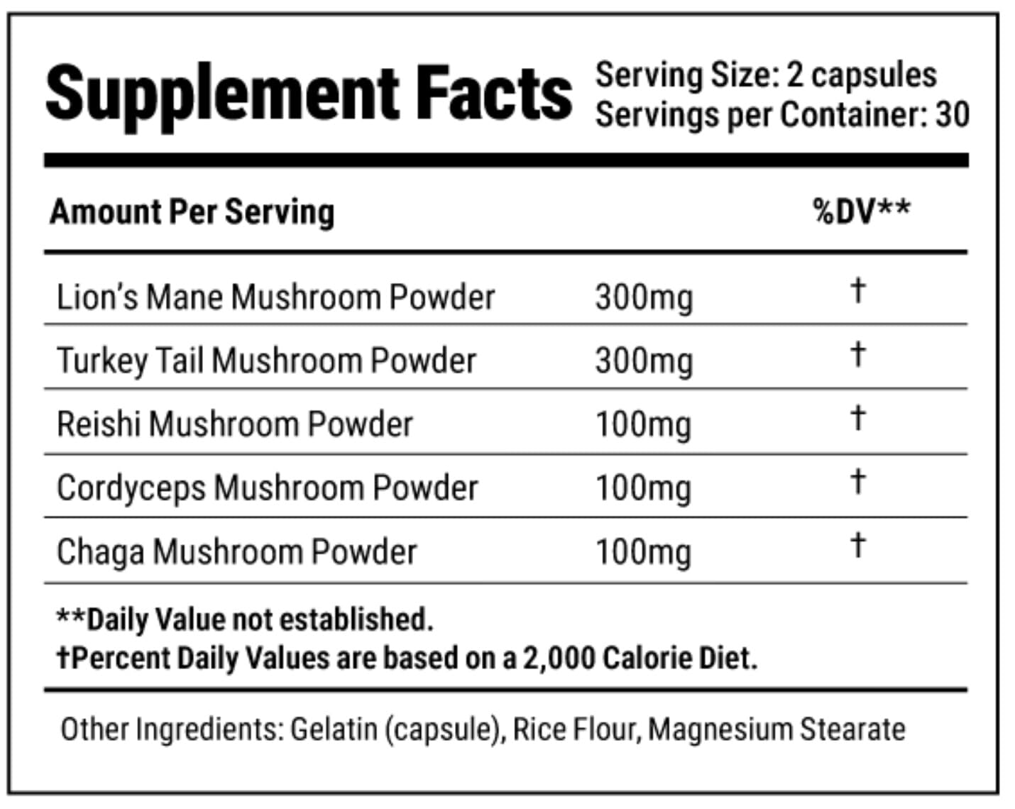 Mushroom Complex Capsules with Lion’s Mane, Reishi, Cordyceps, Chaga & Turkey Tail – True Totality Mushroom Power – Immune, Energy & Focus Support – 90 Vegan Capsules True Totality buy supplements canada