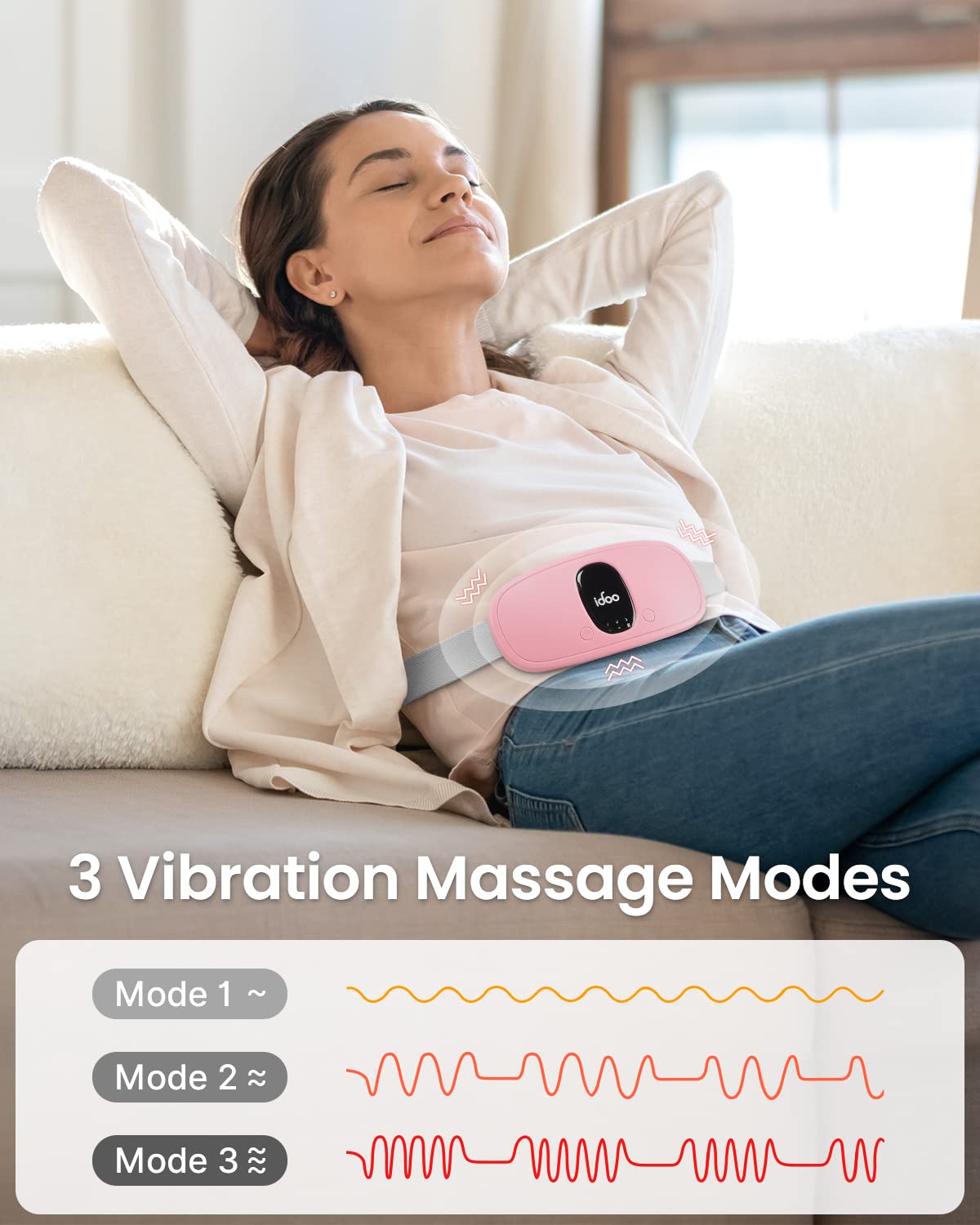 FSA HSA Eligible Portable Cordless Menstrual Heating Pad, iDOO Period Heating Pads iDOO buy supplements canada