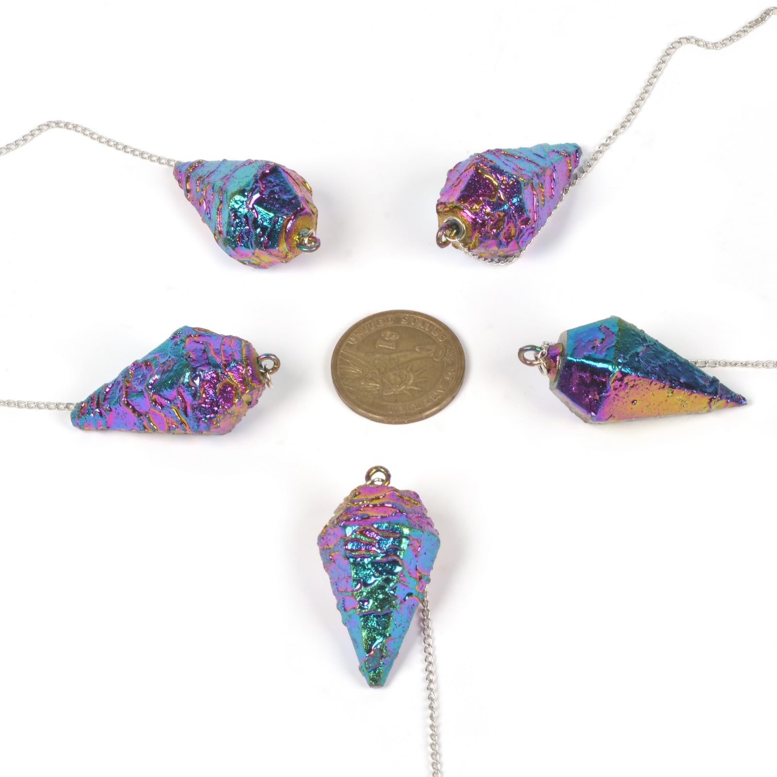 JUSTINSTONES Metallic Rainbow Coated Dragon Blood Fossil Gemstone Rock Crystal Hexagonal JUSTINSTONES buy supplements canada