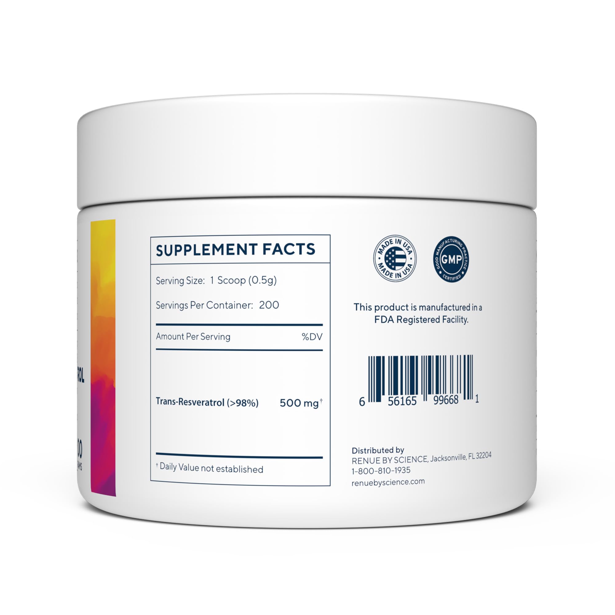 Renue By Science Resveratrol | High Strength Resveratrol Supplement | 100g Trans Resveratrol Powder | Reservatrol 200 Day Supply | Non-GMO & Allergen Free | Manufactured in The USA Third-Party Tested Renue By Science buy supplements canada
