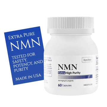 AOVITAO NMN Supplement 500mg Ultra Pure 99.8% | Stabilized Form | Supports NAD+ Production, Cellular Health & Healthy Aging | 60 Capsules AOVITAO buy supplements canada