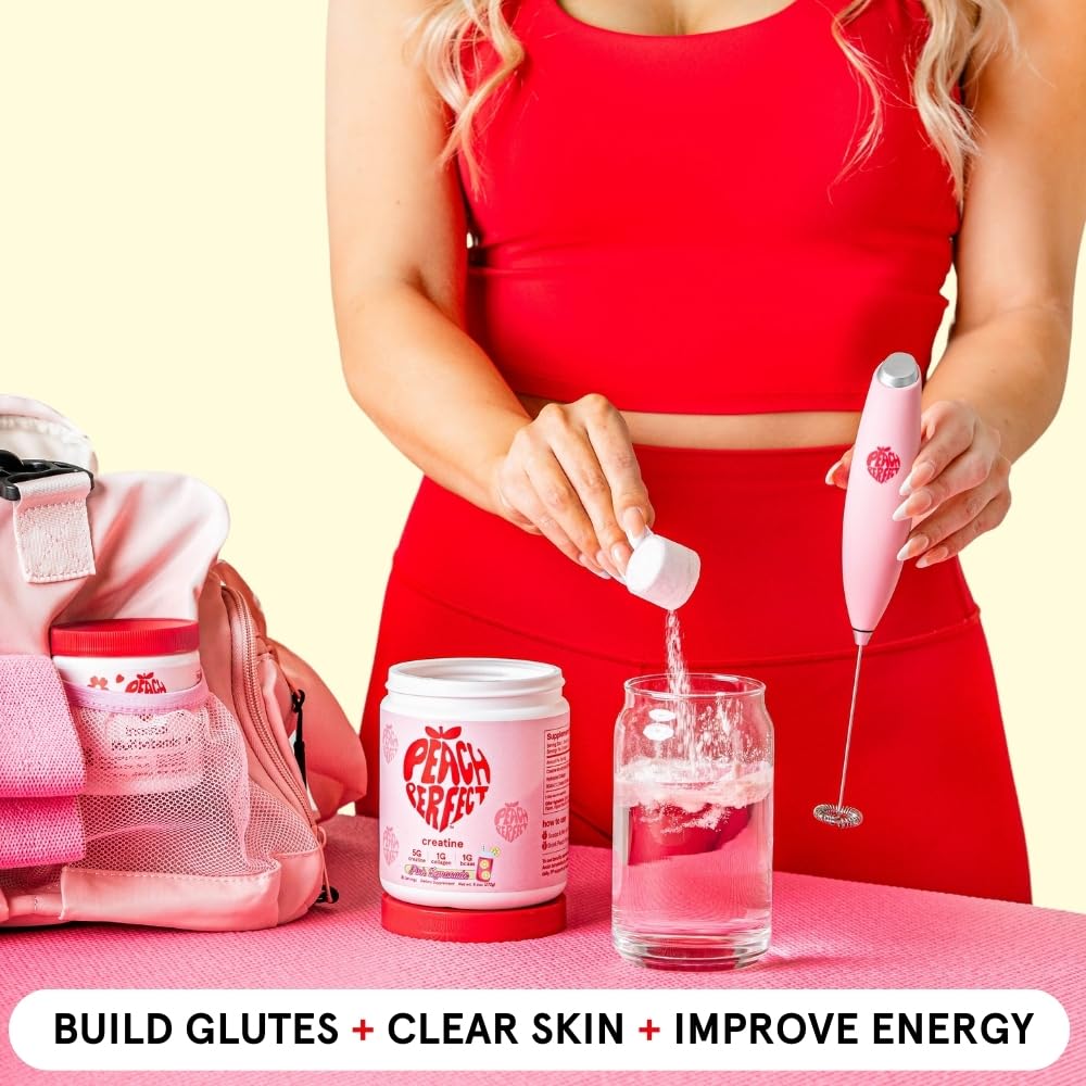 Peach Perfect Creatine Blend for Women – Micronized Creatine Monohydrate with BCAA & Collagen for Glute Strength Support – Pink Lemonade – 30 Servings Peach Perfect buy supplements canada