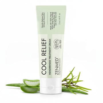 ZENMED Cool Relief - 2 oz Natural Herbal Cream with Organic Ingredients of Hemorrhoids Formula ZENMED buy supplements canada