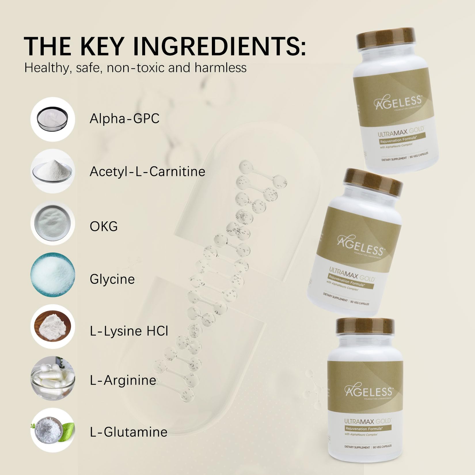 AGELESS™: UltraMAX Gold™ Capsules, HGH Anti-Aging Supplement for Women, Slows Ageless Foundation Laboratories buy supplements canada