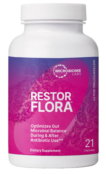 Microbiome Labs RestorFlora - Men's & Women's Probiotics for Digestive Health & Gut Reset - Spore Based Saccharomyces Boulardii Probiotics Microbiome Labs buy supplements canada