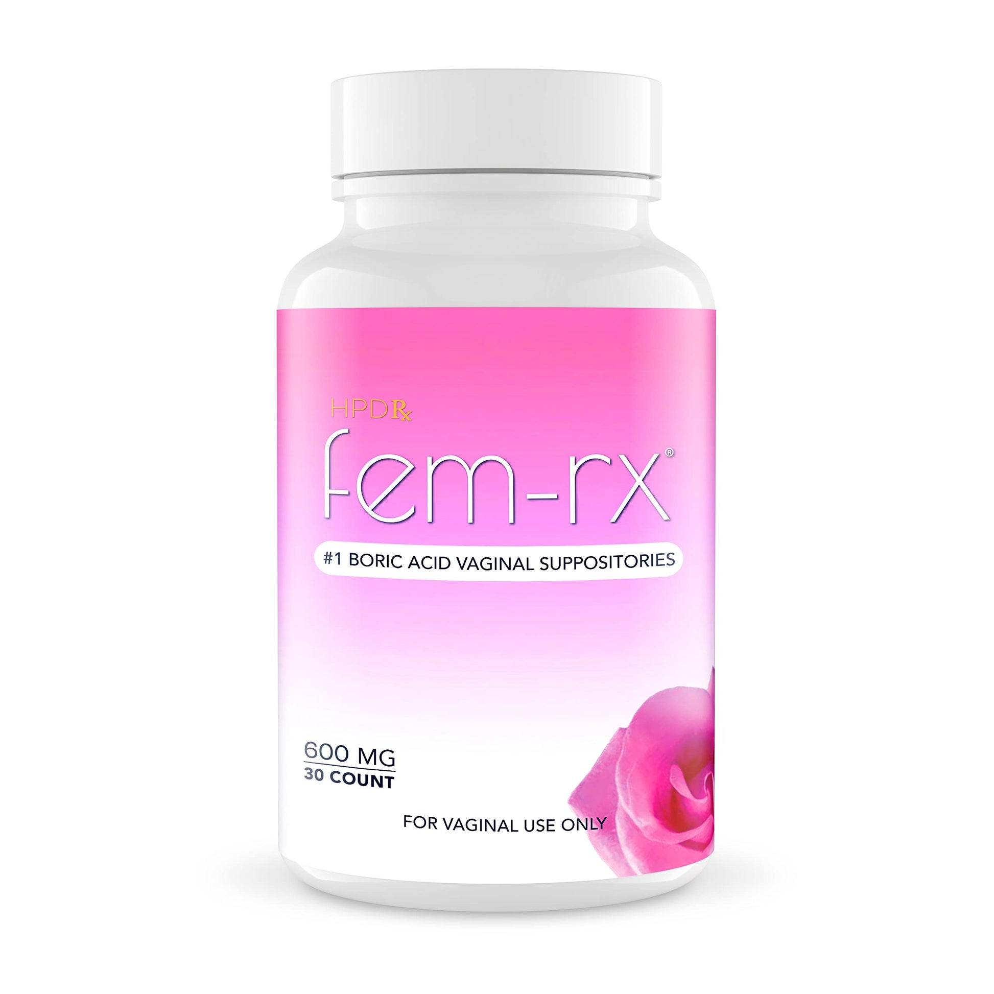 HPD Rx Fem-Rx Boric Acid Vaginal Suppositories for Women – Help Balance Vaginal pH, Eliminate Vaginal Odor – Dr Formulated Feminine Health Support – 30 Capsules Pack of 1 HPD Rx buy supplements canada