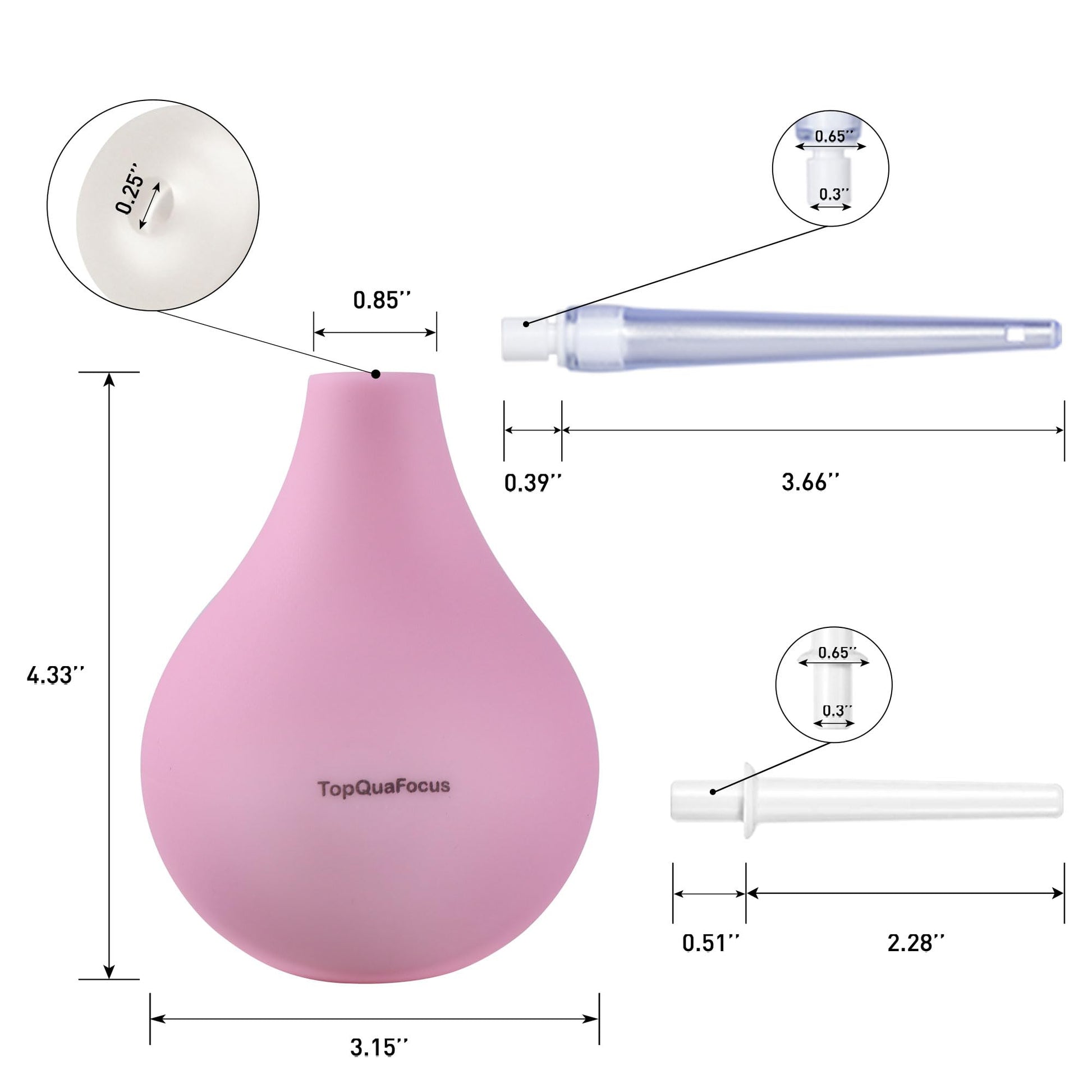 TopQuaFocus 8oz Enema Bulb Kit Anal and Vaginal Douche Bulb for Men Flushing System Enemas Silicone TopQuaFocus buy supplements canada