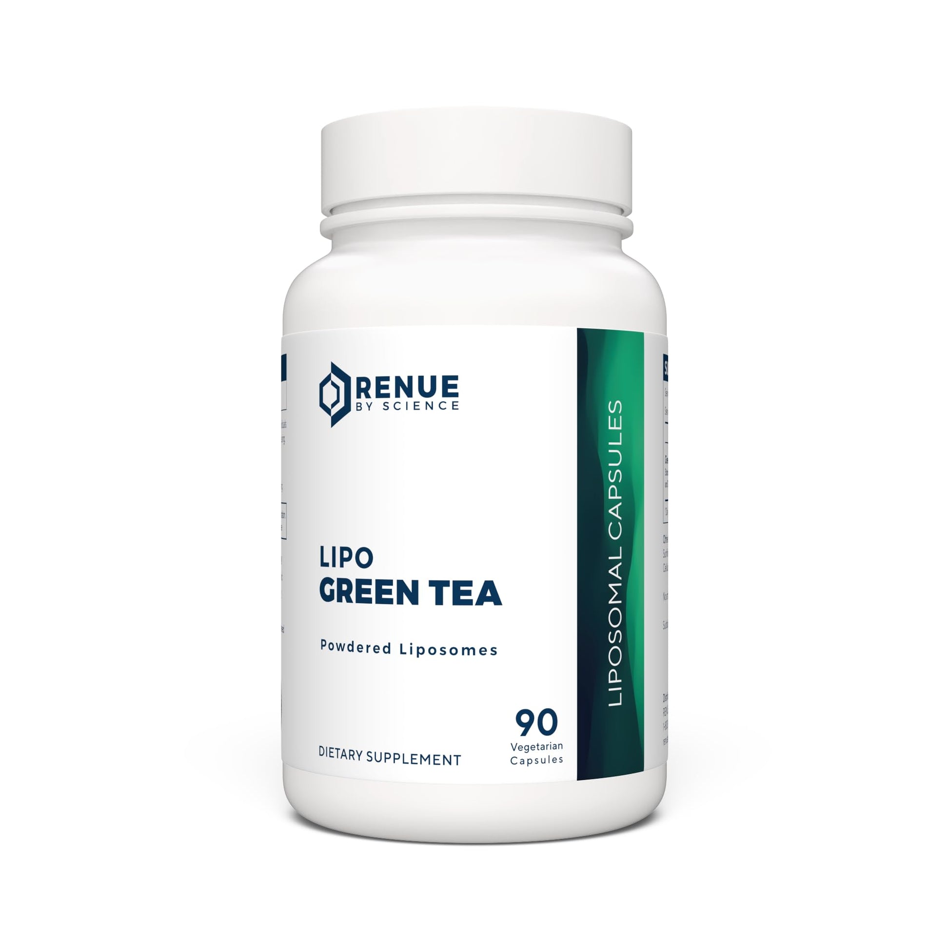 Renue By Science Green Tea Extract | High Strength Liposomal Supplement | 90 Capsules - 75mg Green Tea per Serving | Non-GMO | Made in The USA & Third-Party Tested Renue By Science buy supplements canada