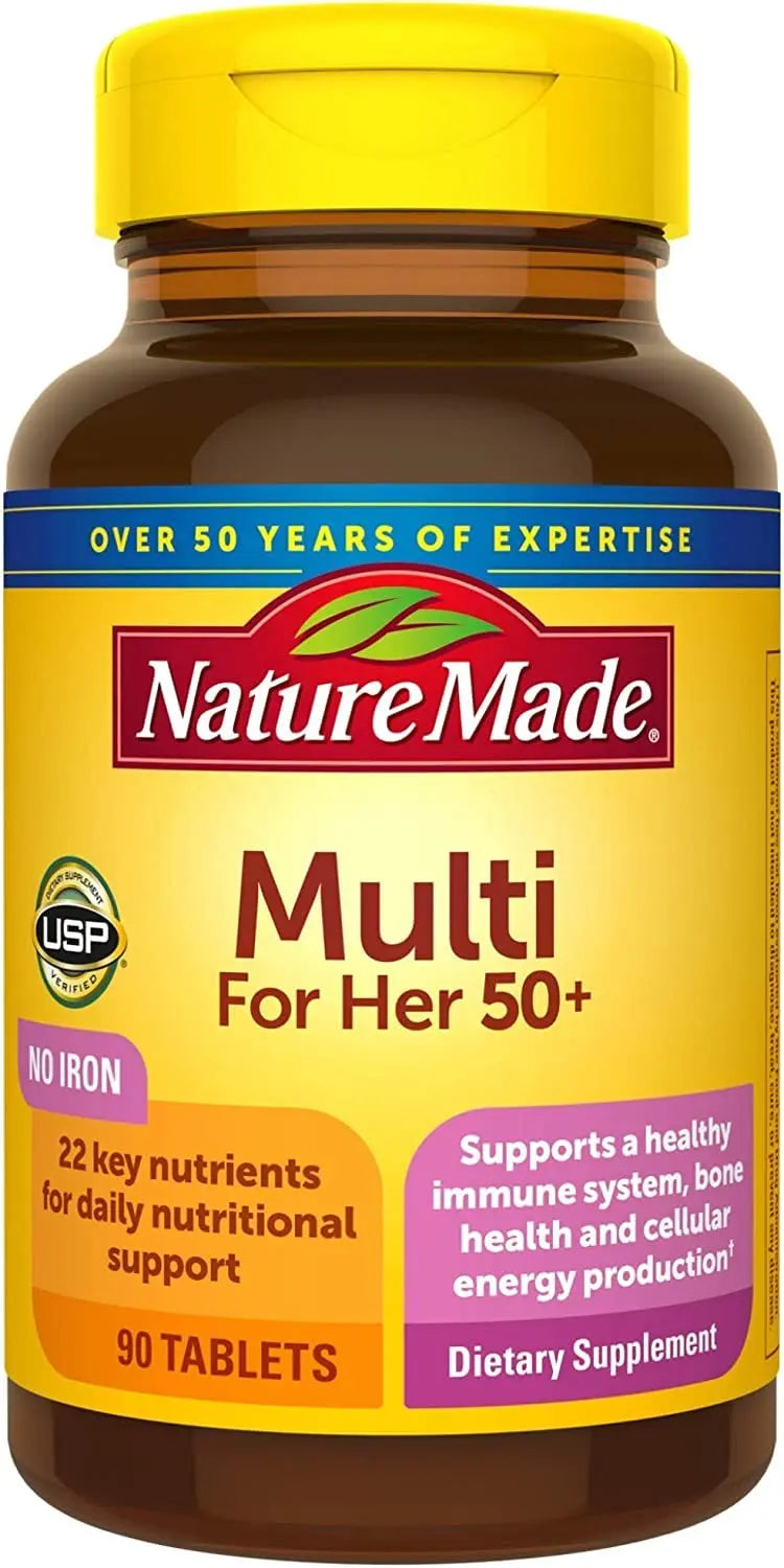 Nature Made Multi for Her 50+ Vitamin/Mineral Tablets 90 ea (Pack of 4) Nature Made buy supplements canada