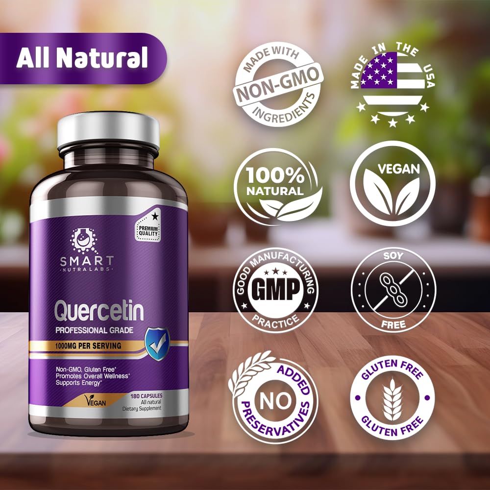 SMART NUTRA LABS Quercetin 1000mg- 180 Vegan Capsules SMART NUTRA LABS buy supplements canada