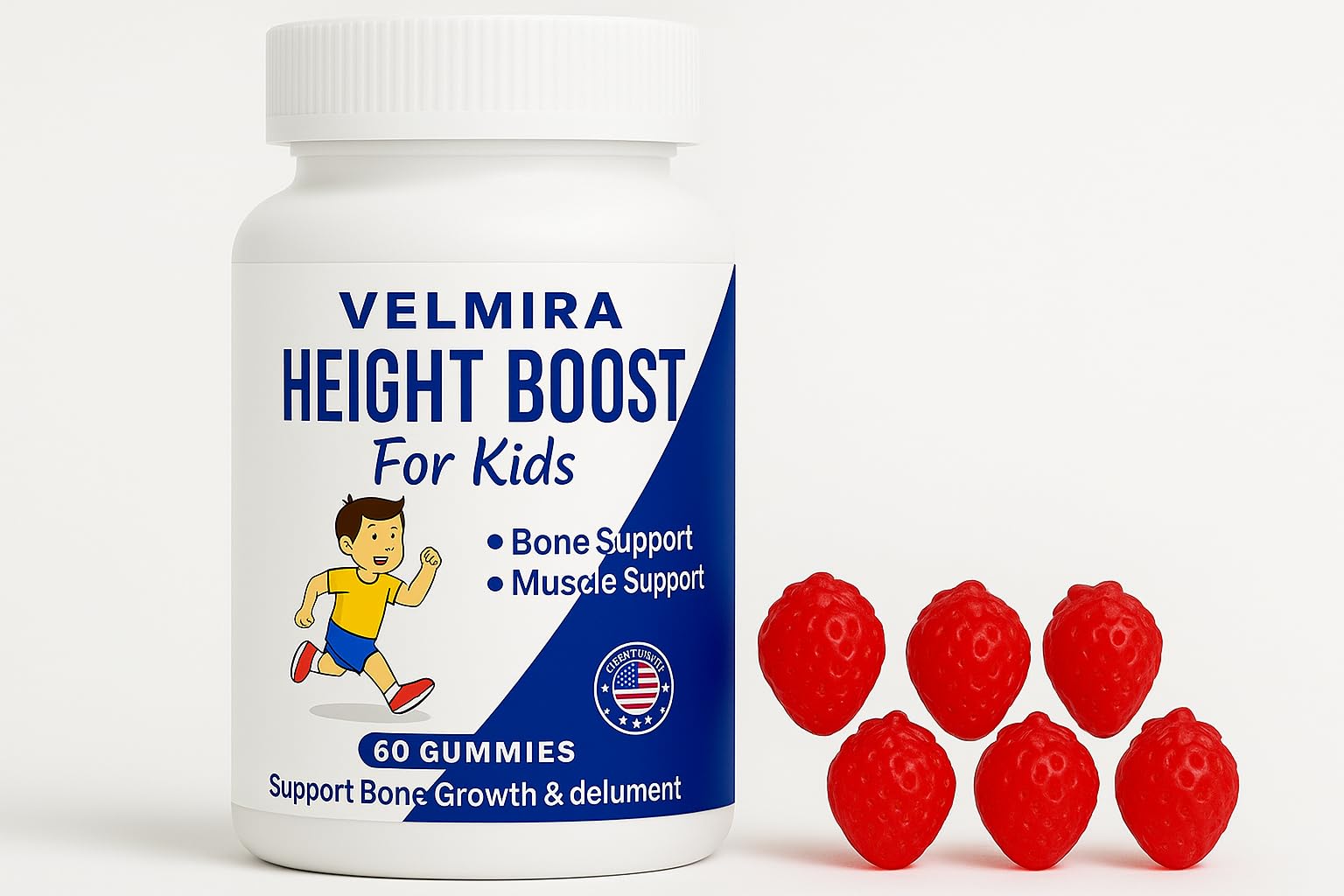 Velmira® Heightener Gummies for Bone Health & Development Support – Essential Vitamins & Minerals, Easy-to-Chew Gummies for Kids, Teens & Adults (Ages 5+) Velmira buy supplements canada