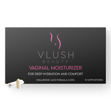 VLUSH Vaginal Moisturizer Suppositories - Deep Hydration with Hyaluronic Acid for Vaginal Dryness, Menopause Support & Daily Comfort, Made in FDA Registered Facility - Hormone-Free (10 Count) VLUSH buy supplements canada