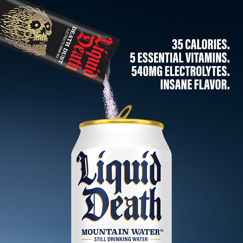 Liquid Death Electrolyte Death Dust - Hydration Powder Packets - 3 Flavors - 12-Stick Liquid Death buy supplements canada
