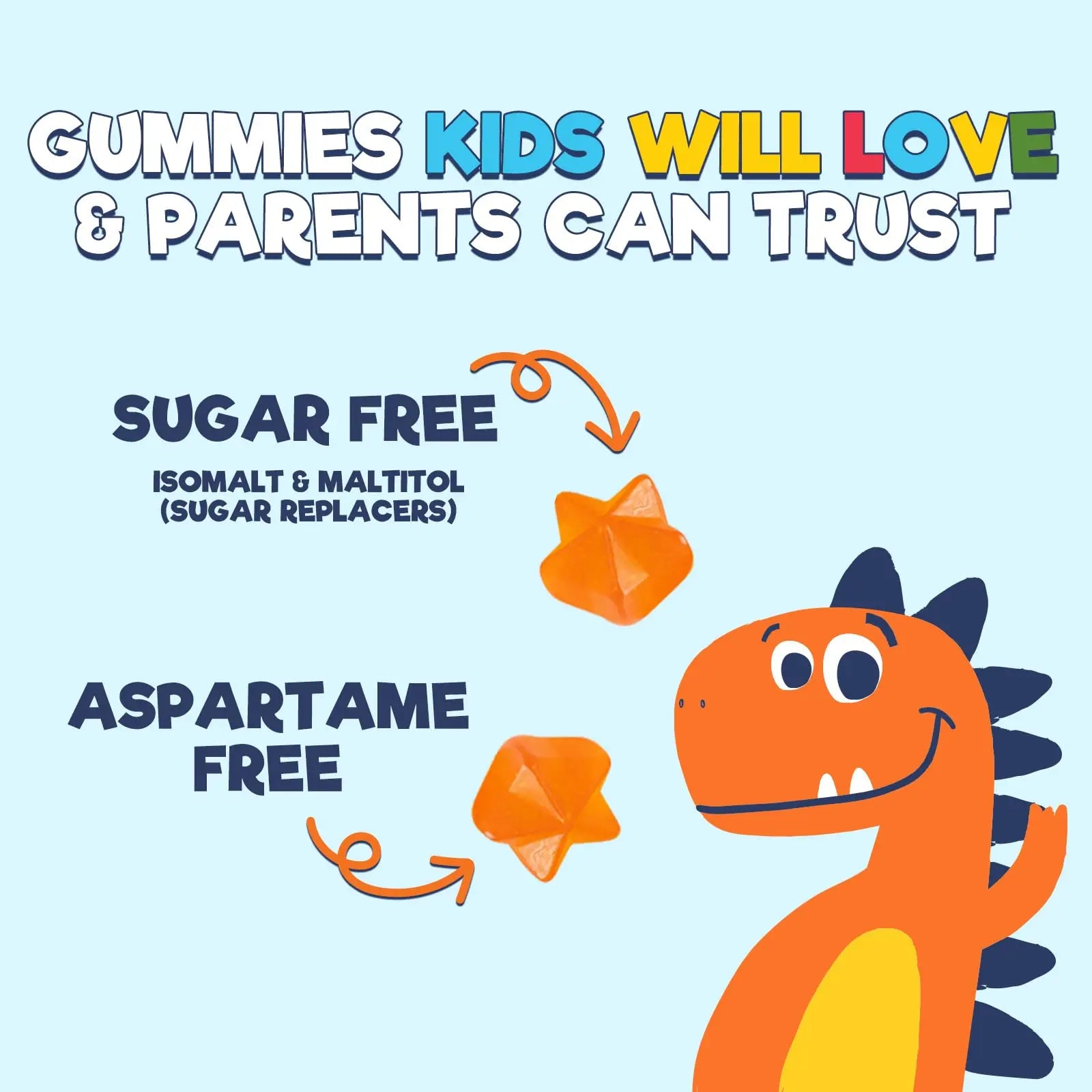 Kids Multivitamin Gummies - Improved Sugar-Free Formula - 100% Daily Folate, Kids Vitamins with Essential Vitamins A, C, D3, E, B6, B12 Nature's Nutrition buy supplements canada