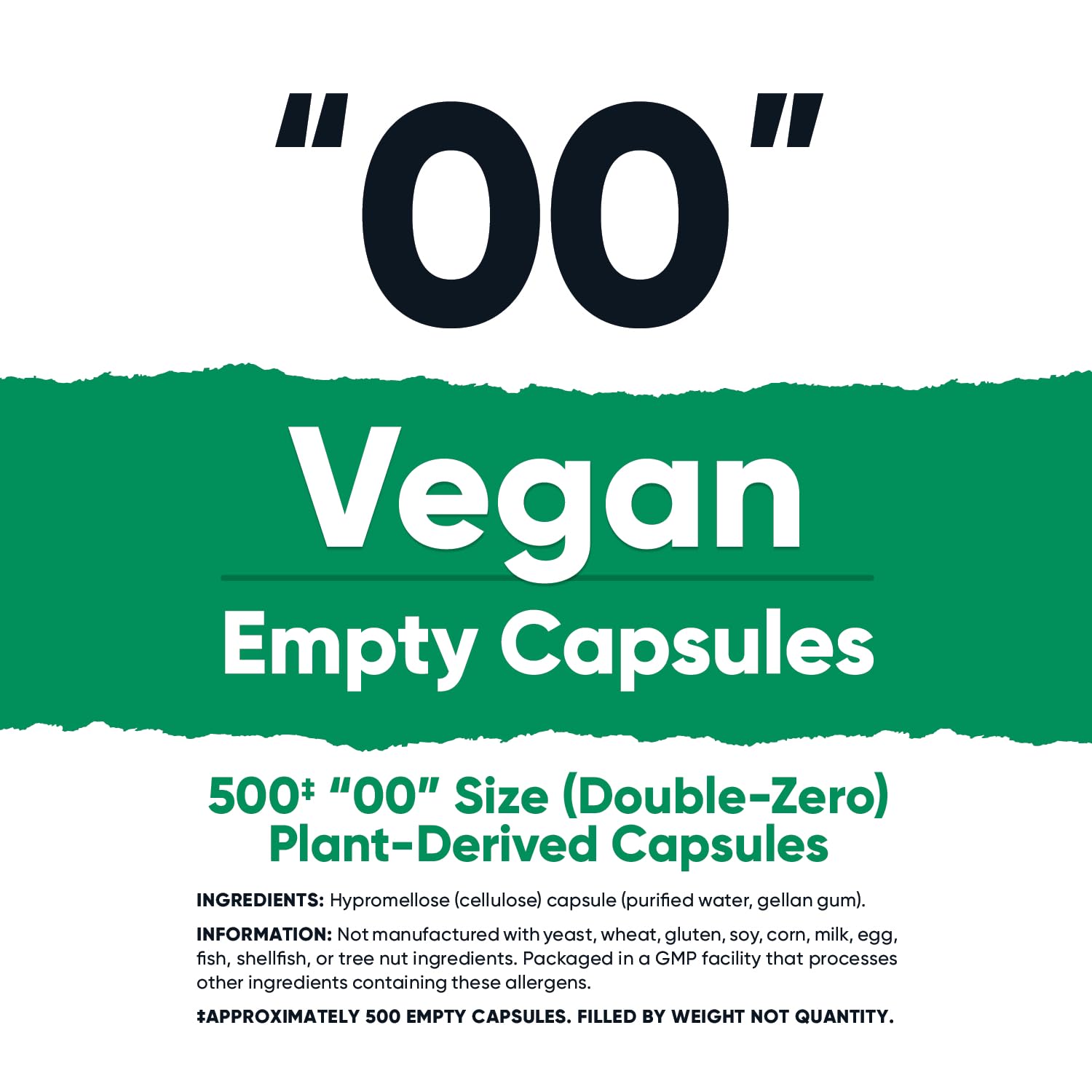 Nutricost Empty Capsules Size 00 Vegan - 500 Clear Empty Plant-Based Capsules - Kosher Certified, Halal Certified, Non-GMO, Soy Free, Gluten Free, Vegetarian Nutricost buy supplements canada