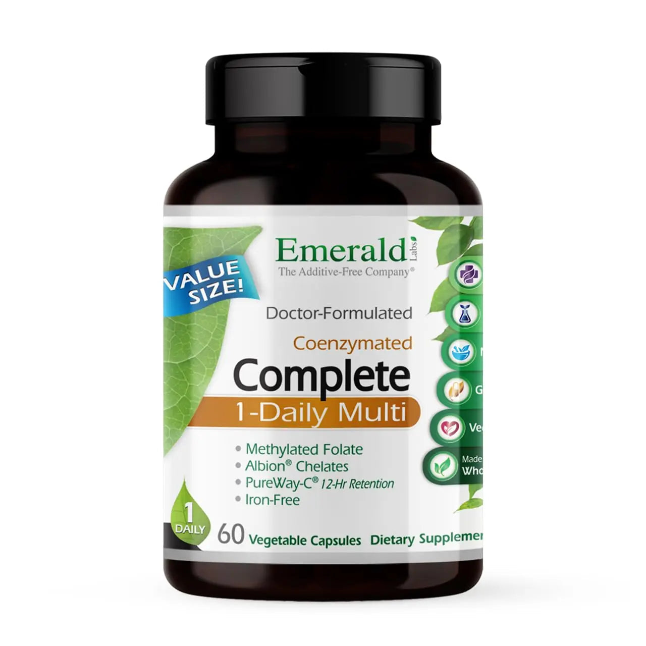 EMERALD LABS Complete 1-Daily Multi - Complete Multivitamin for Men & Women with Vitamin C, Methylated Folate, Whole-Food Blend & More EMERALD LABS buy supplements canada