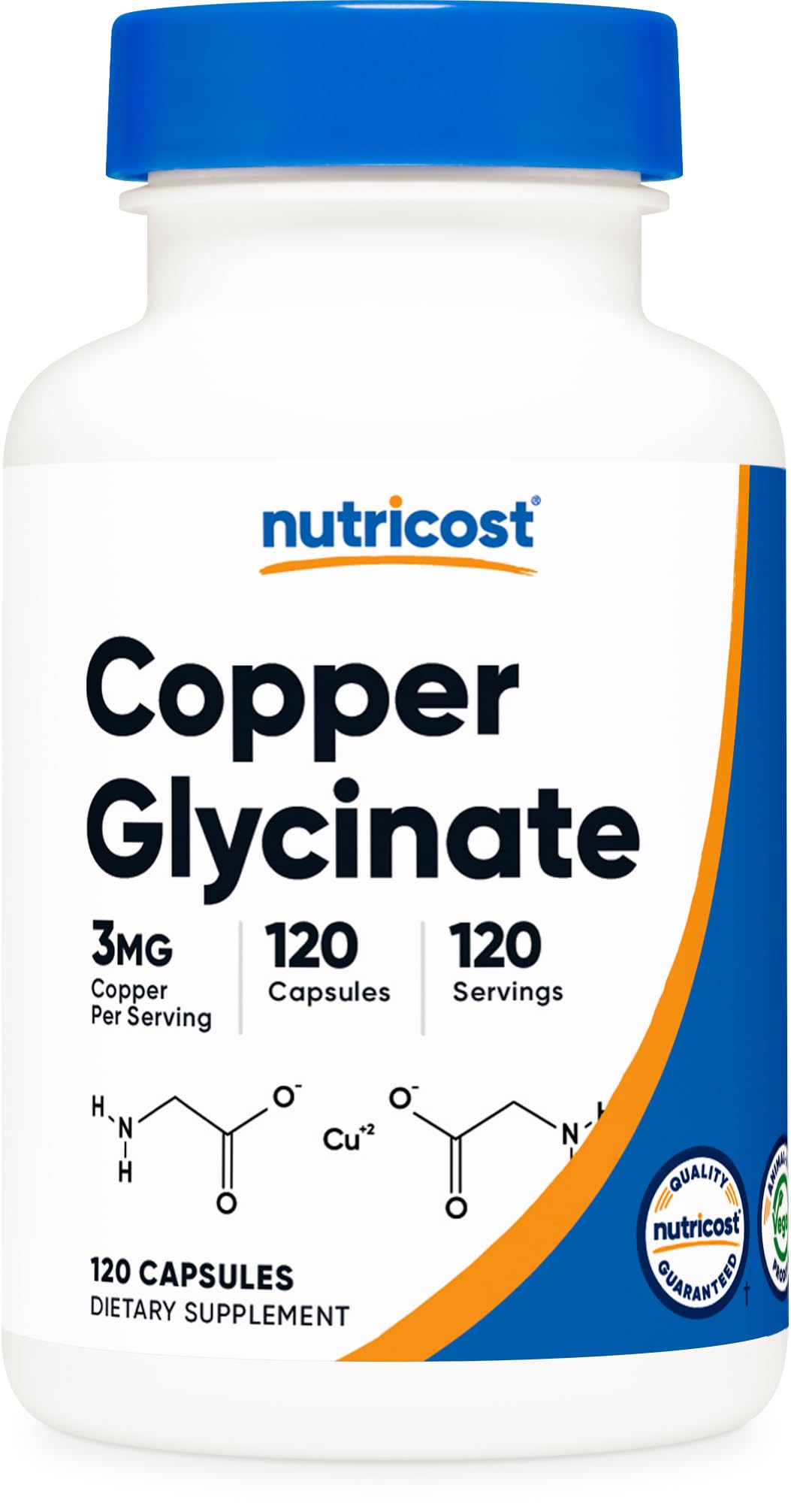 Nutricost Copper Glycinate Capsules (120 Capsules, 3MG Copper per Serving) - Non GMO, Vegan Nutricost buy supplements canada