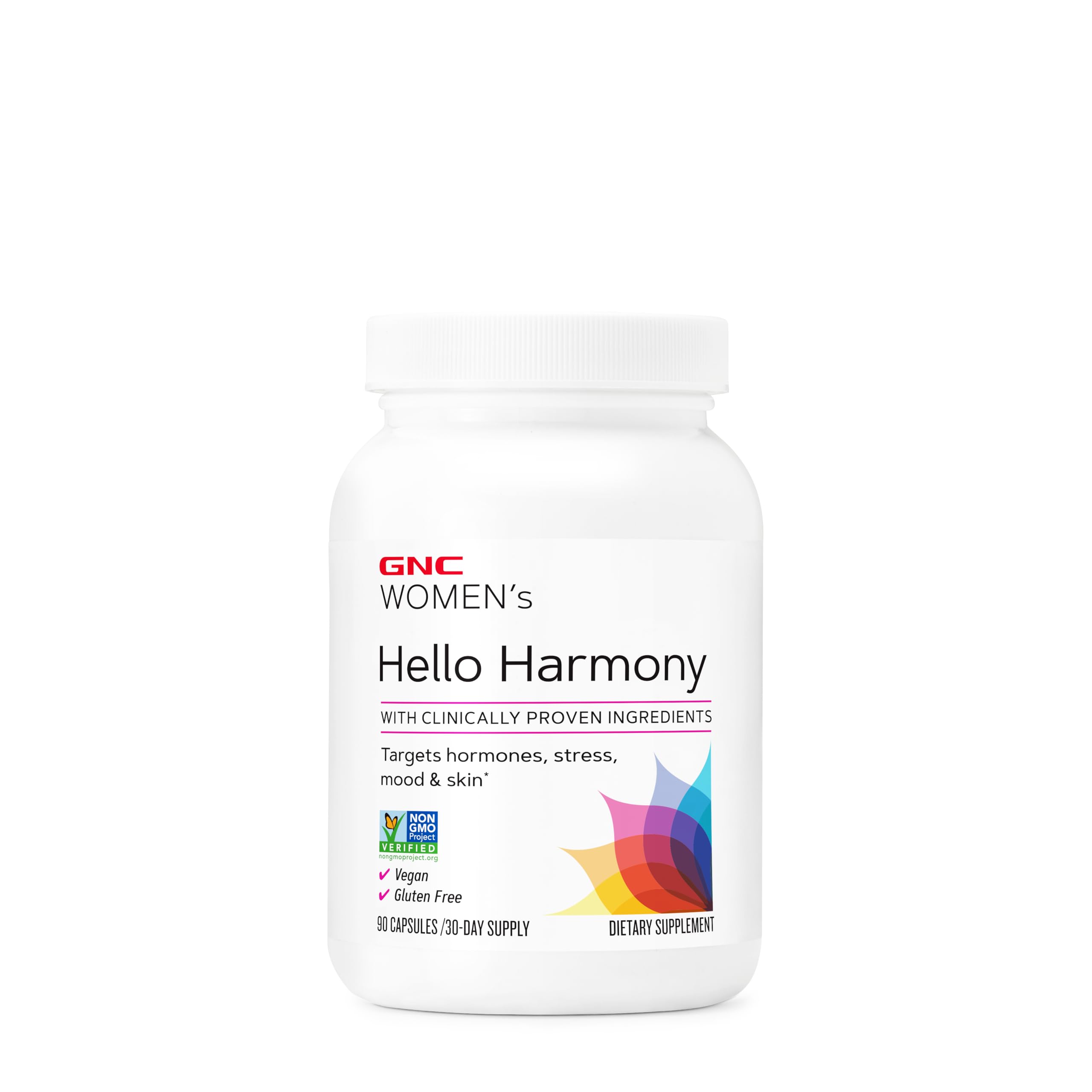 GNC Women's Hello Harmony | Clinically Proven Hormonal Support for Women | Supports Mood, Skin, and Stress Management | Vegan and Gluten Free | 90 Count GNC buy supplements canada