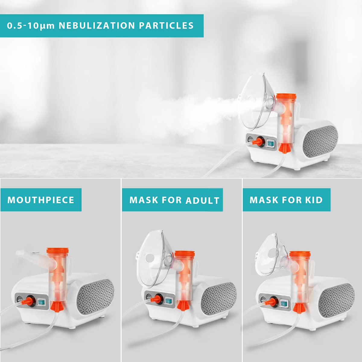 MAYLUCK Portable Compressor Nebulizer, Nebulizer Machine with 1 Set Mayluck buy supplements canada