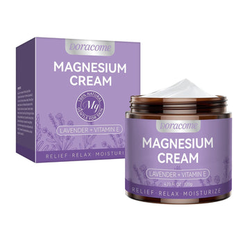 Doracome Magnesium Moisturizing Cream for Muscle Relief, Sleep Support and Stress Relief, Fast-Absorbing Formula,Skin Friendly,Lightly Scented-SJX Doracome buy supplements canada