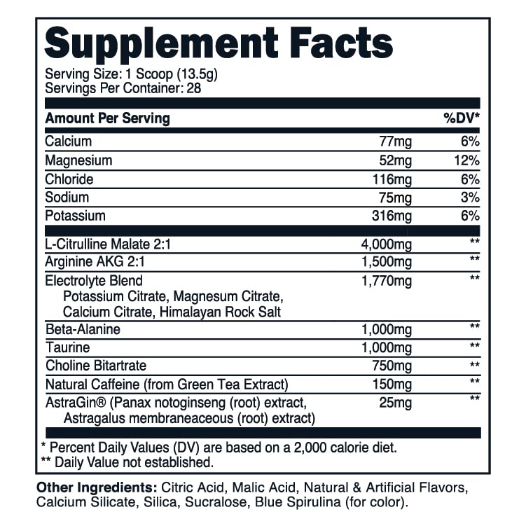 TransformHQ Pre-Workout 28 Servings - Perform - Gluten Free, Non-GMO (Blue Raspberry) TransformHQ buy supplements canada