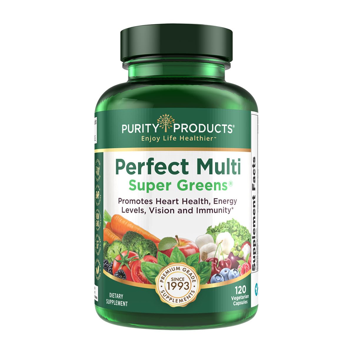 Purity Products Perfect Multi Super Greens Dietary Supplement Health Nutrition, 120 count Purity Products buy supplements canada